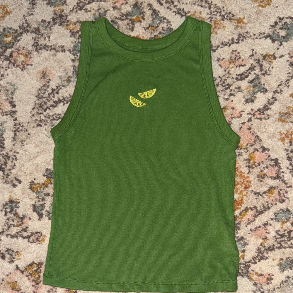 A New Day Vibrant Green Top